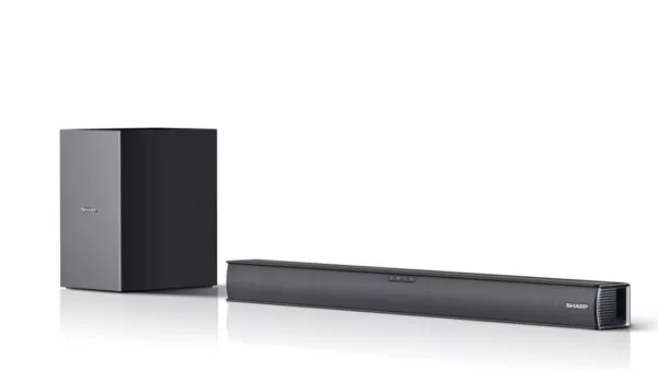 Sharp HTSBW182 Slim Soundbar mit kabellosem subwoofer – 160 w – 2.1 kanäle – schwarz – Bild 2