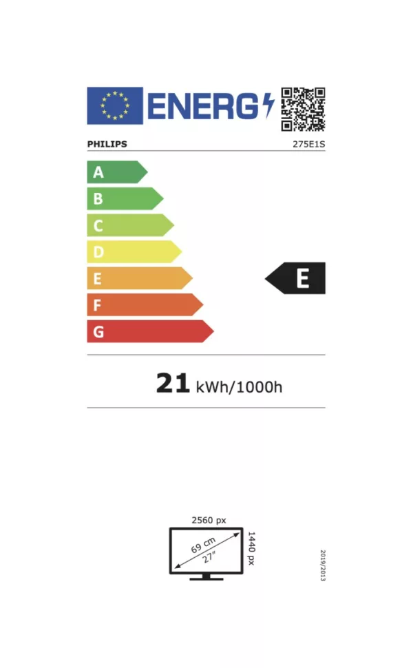 Philips 275E1S/00 27-zoll-quad-hd-ips-monitor – schwarz – Bild 5