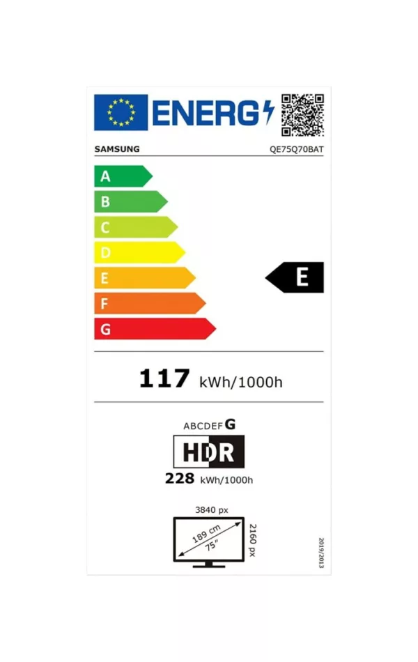 Samsung QE75Q70CATXZT 7 Smart tv 75'' qled 4k – titangrau – Bild 8