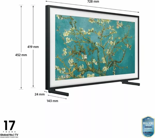 Samsung QE32LS03CBUXZT The Frame Smart tv 32' qled – schwarz – Bild 8