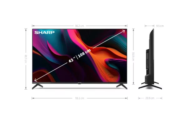 Sharp 43GL4260E Smarter led-fernseher 43'' 4k ultra hd – schwarz – Bild 7