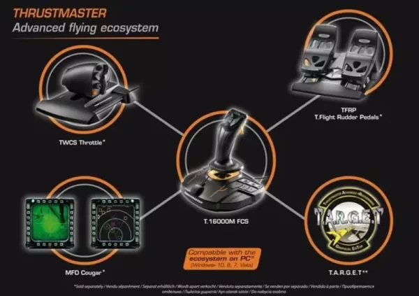 Thrustmaster T.16000M FCS Flugsimulator-joystick – Bild 6