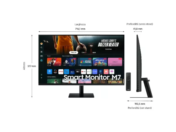 Samsung LS32DM700UUXEN Serie M7 Smart monitor va 32'' uhd – schwarz – Bild 14