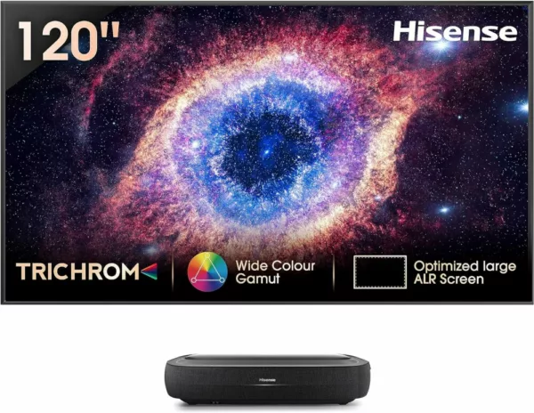 Hisense 120L9HA 120-zoll-4k-ultra-hd-laser-smart-tv mit projektor – schwarz