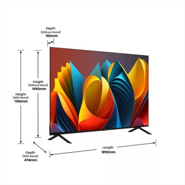 Hisense 85E79NQ Qled 85" 4k ultra hd smart-tv - schwarz – Bild 4