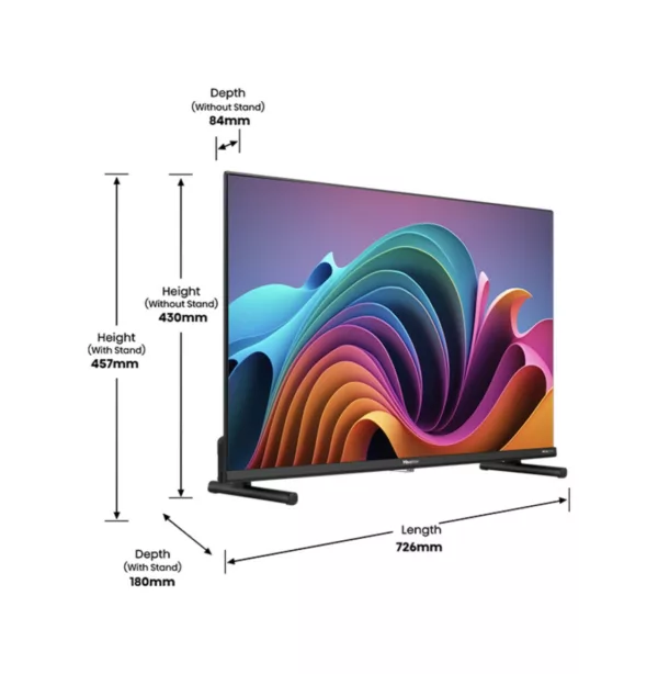 Hisense 32A59NQ Smart tv qled 32" full hd - schwarz – Bild 2