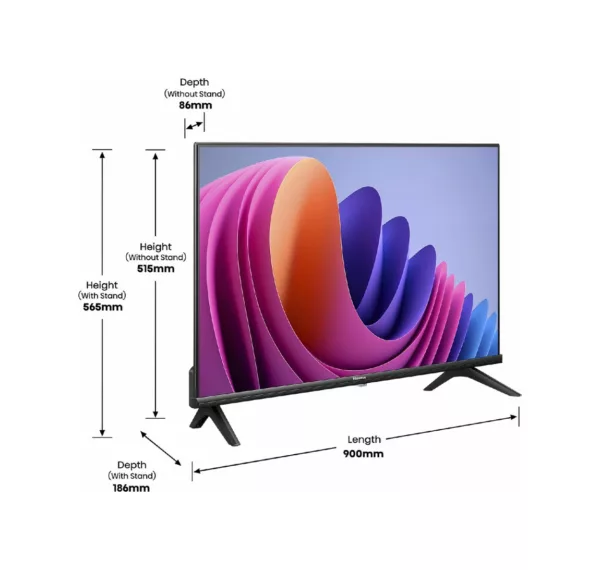 Hisense 40A4N Smarter led-fernseher 40" hd - schwarz – Bild 2