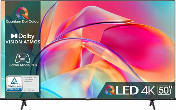 Hisense 50E77KQ E7K Smart tv 50" qled 4k - schwarz